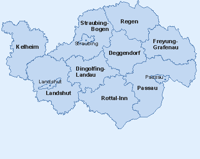 Landkreise in Niederbayern