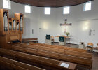 Innenaufnahme der Evang.-Luth. Kirche „Zum Guten Hirten“ in Bad Feilnbach.