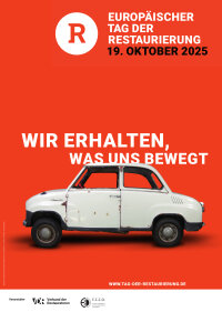 Poster zum 8. Europäischen Tag der Restaurierung 2025 Poster zum 8. Europäischen Tag der Restaurierung 2025