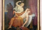 Wilhelm Kaulbach (1804-1874): Psyche enthüllt den schlafenden Amor, 1835, Wandmalerei (auf Leinwand übertragen)